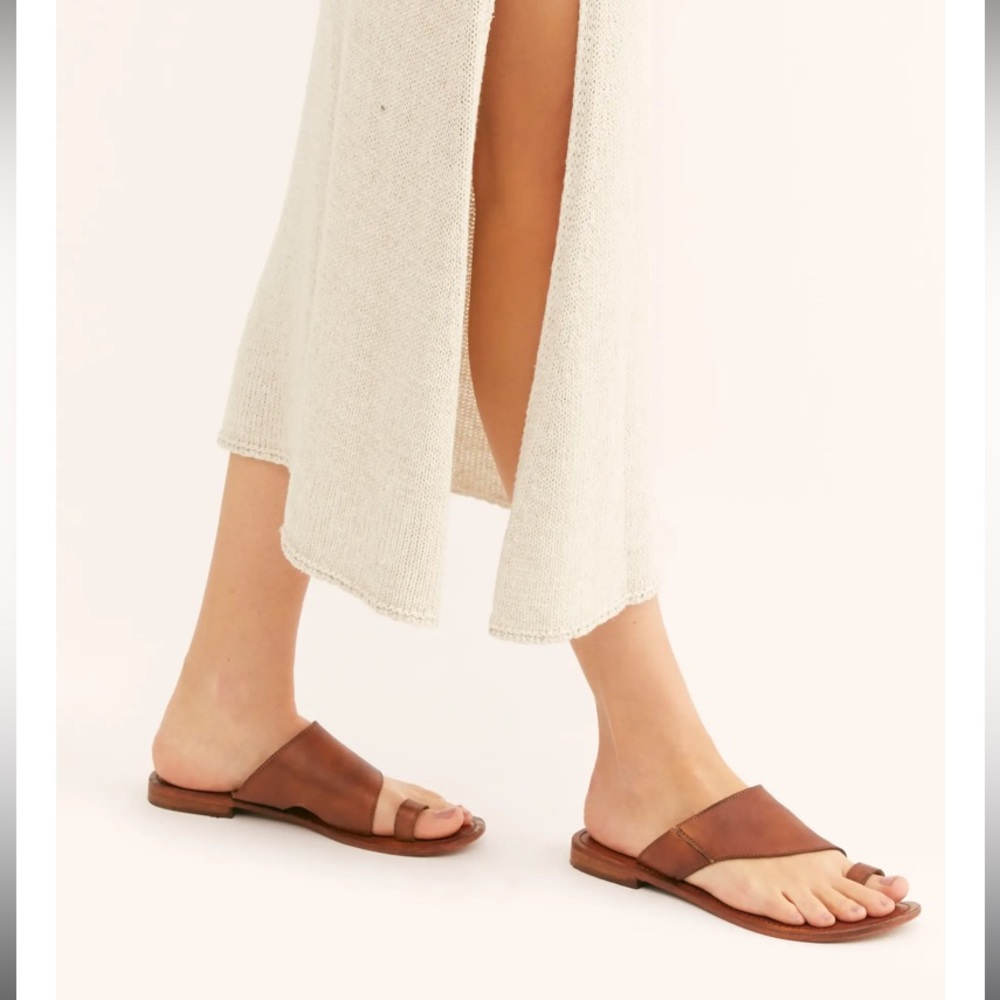 New Free people Sant Antoni brown tan sandals size 9